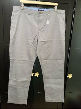 Tommy Hilfiger Mens Gray chinos workwear office casual